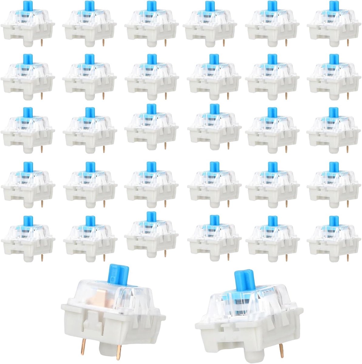 Mechanische toetsenbordswitches 100st - 3-pins toetsenbordklikkers - duurzame kwaliteit - ideaal voor gamers - ShopVlot