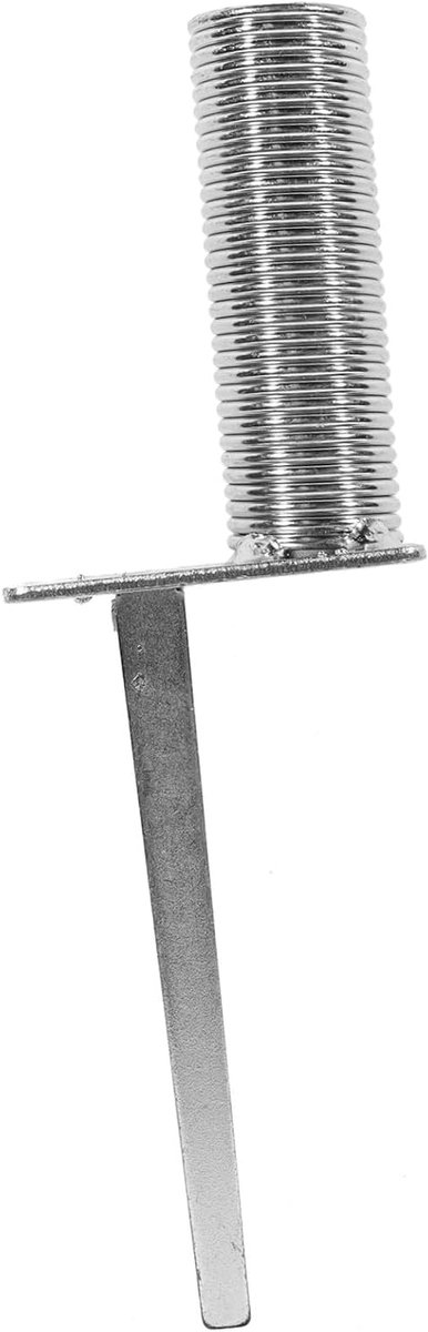 Voetbalvlaggenmast Voet - Hoekvlaghouder Veldmarkeringspaal - Voetbaltraining Oefenen - Veerbelaste Stabiele Grondpen - 24x7x4 cm - Zilver