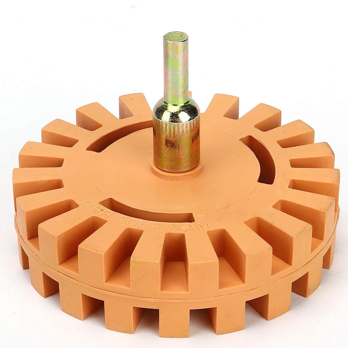 Stickerverwijderaar Wiel - Gum Gereedschap - Verf Reinigen - Veilig op Oppervlakken - 100 mm Diameter - Grijs