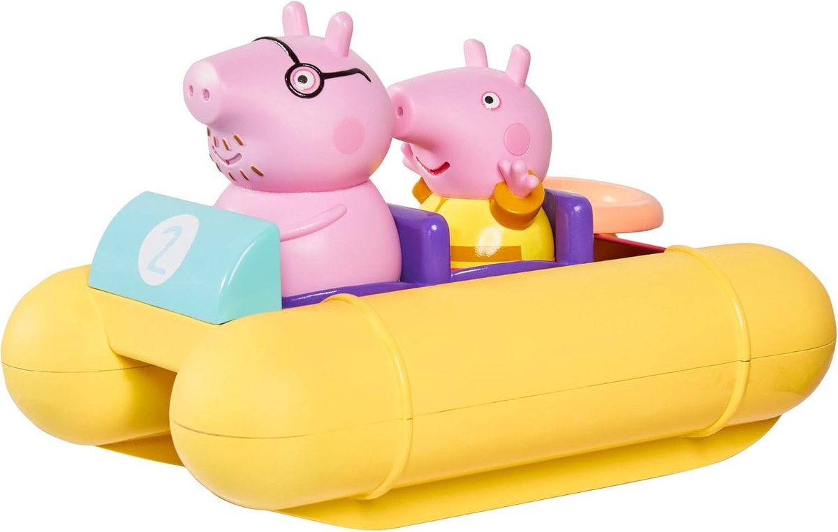 Toomies Peppa Pig Pull and Go Pedalo, Baby Bath Toys, Kids Bath Toys for Water Play, Fun Bath Accessories for Babies & Toddlers, Suitable for 18 Months, 2, 3 & 4 Year Olds