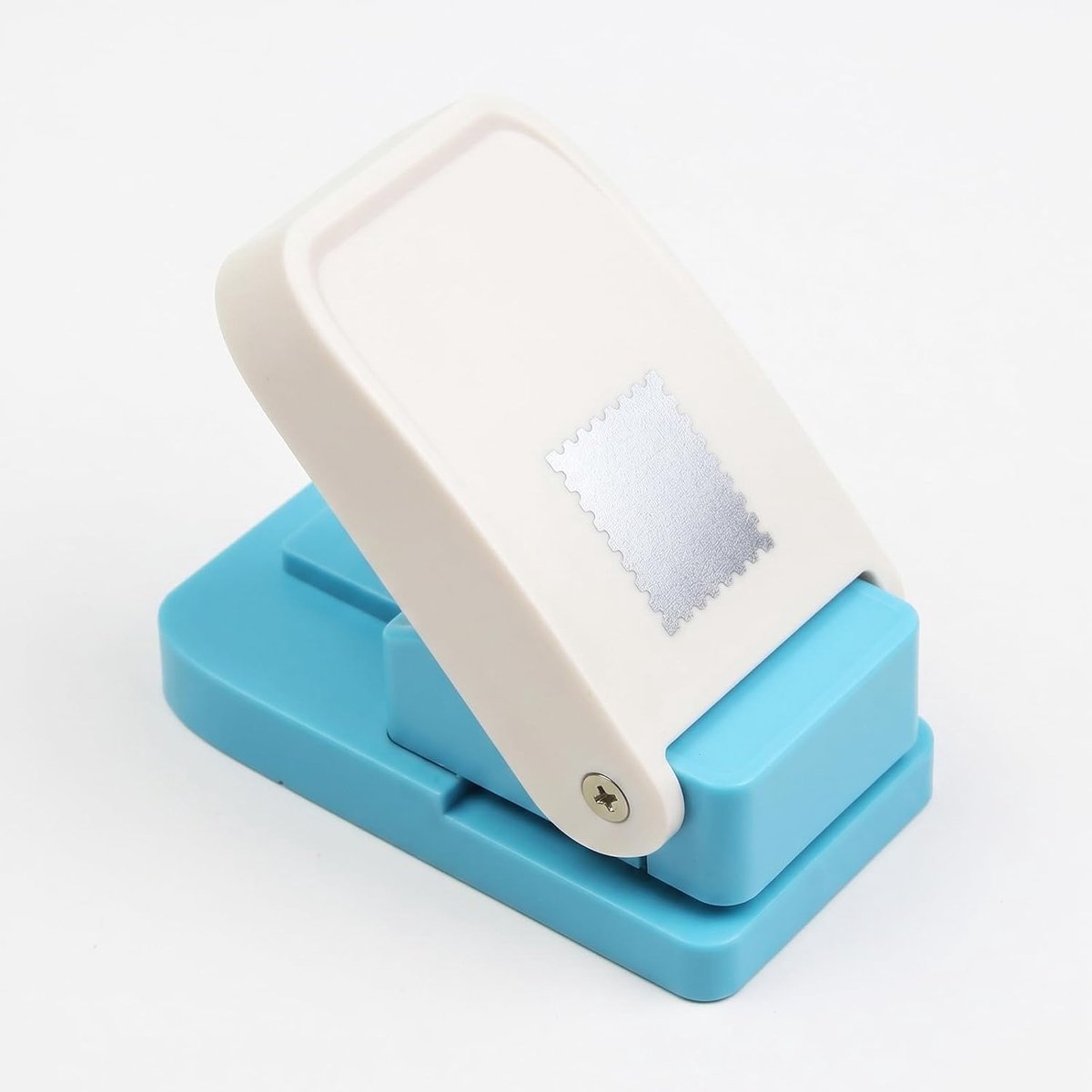 rechthoekige postzegelstans, 2,5 × 2,1 cm, postzegelstans, stempelpons, geschikt voor plakboeken, postzegels, dagboeken, wenskaarten en knutselprojecten met papier