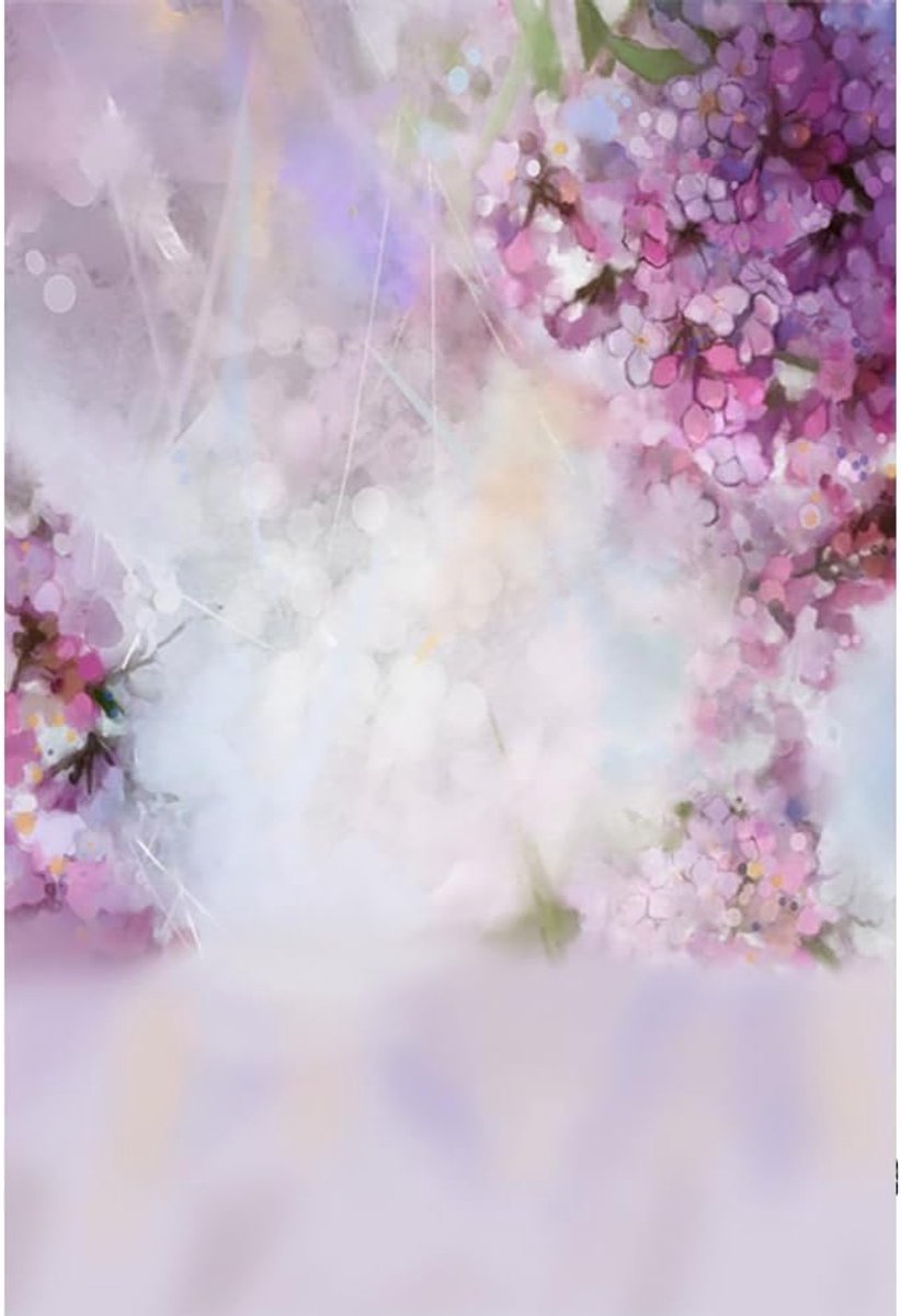 1,5x2,2m Polyester Fotografie Achtergrond Abstracte Aquarel Schilderen Bloemen Wazig Bokeh Foto Achtergrond Achtergronden voor Party Foto Pasgeboren Volwassen Kids Foto Portret Studio Props