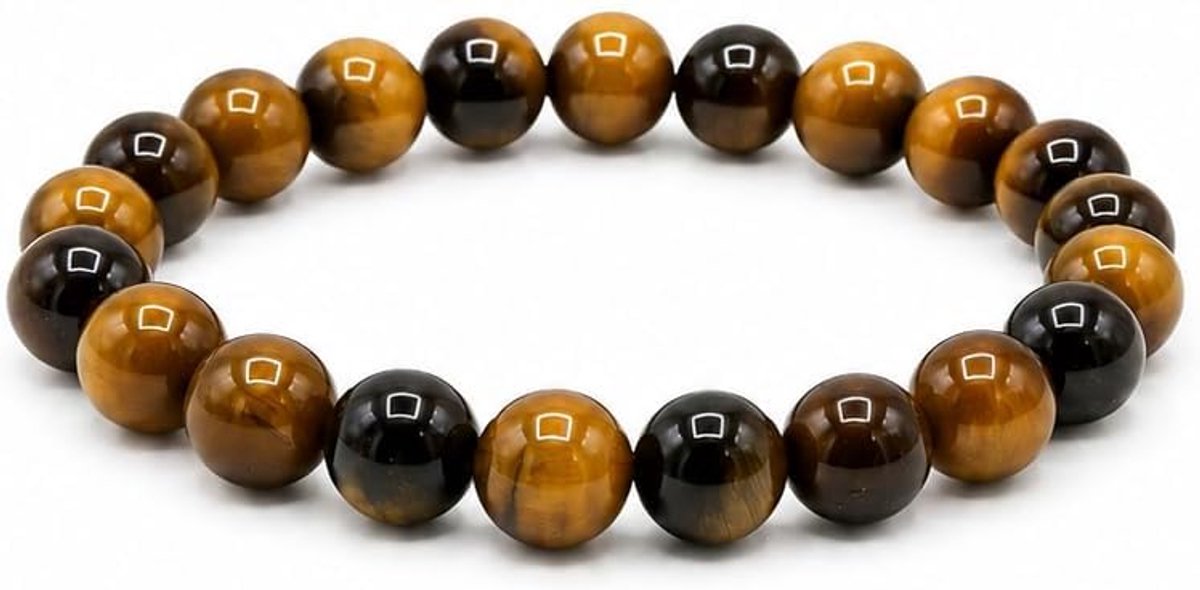 Edelsteenring van echte natuursteen, elastische anti-stress ring, 3 mm parelring van hoogwaardige mineralen