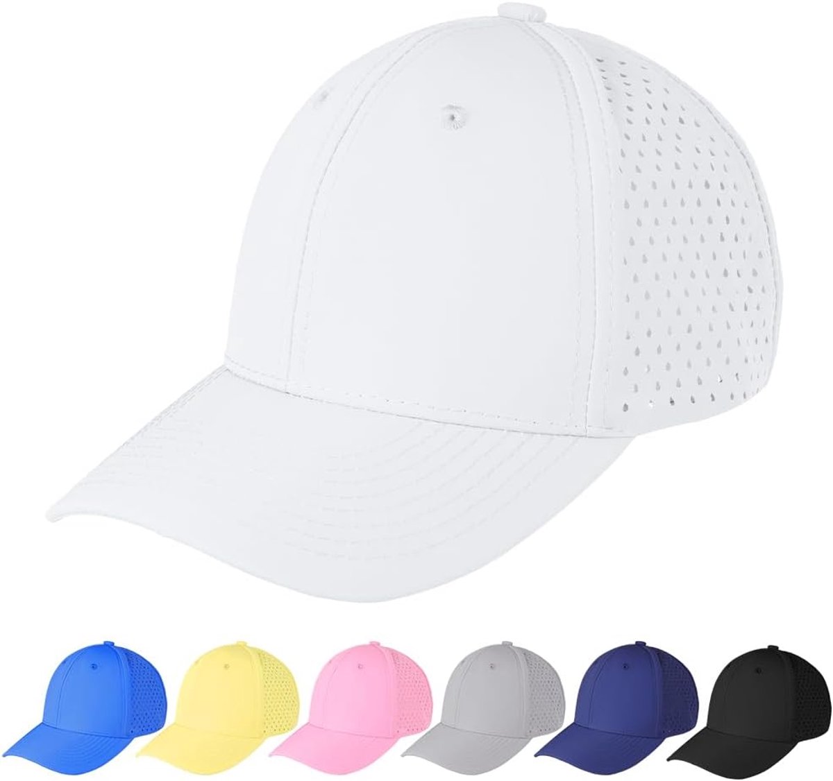 Unisex waterdichte honkbalpet klassieke ademende truckerhoeden lichtgewicht sportpet mesh piek pet hoed zon regen bescherming honkbalpet zonneklep hoed voor hardlopen wandelen vissen