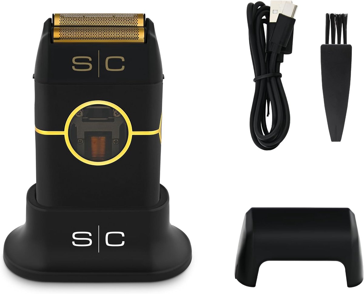 SnelShoppen - Elektrische Baard- en Haarknipmachine Metaal Edition, Draadloze Baardtrimmer met 150 Minuten Accuduur, USB Type-C Opladen, Professionele