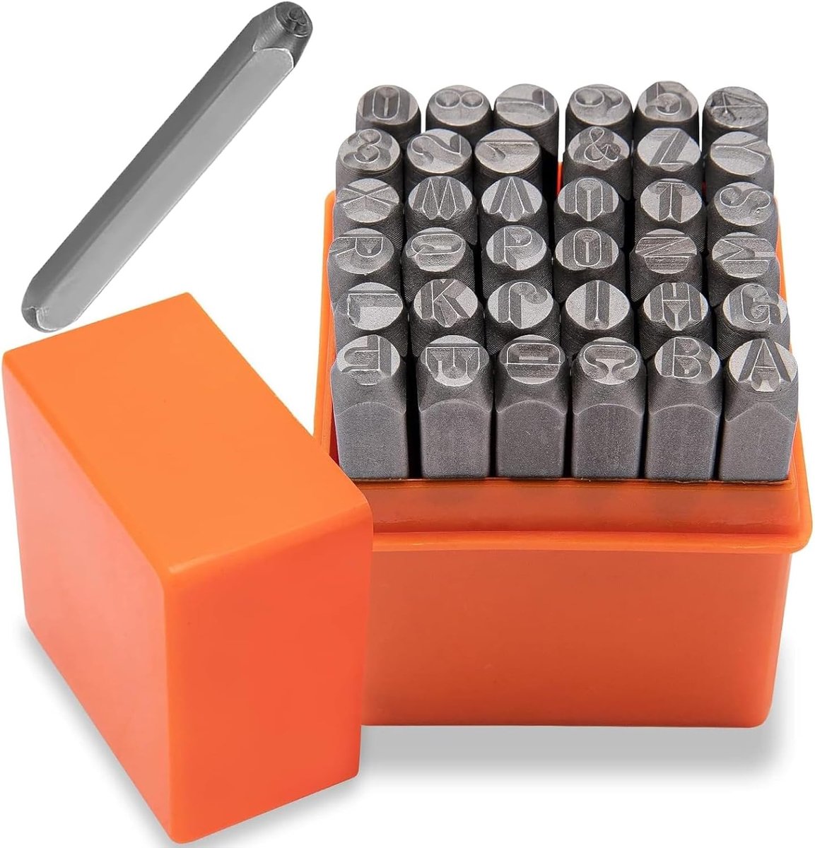 37 stuks slagcijfers alfabet set 3 mm A-Z en 0-9 | Slagstempel, stansgereedschap, letters voor metaal, leer, hout, doe-het-zelf snijwerk