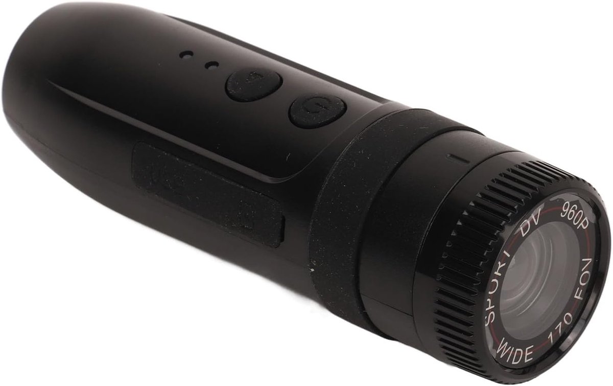 SnelShoppen - Bike Motorhelm Camera, HD 1080P Fiets Video Camera, Waterdichte Actie Camera met Loopopname, Mini Motor Video DV Camera