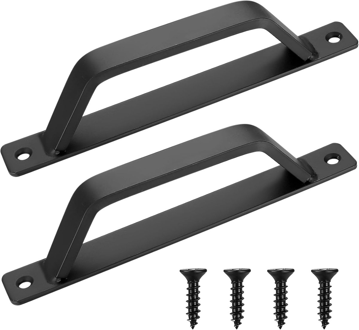 Schuifdeur handvat 200mm - D-vormige handvaten - zwart - ideaal voor poort en deur - ShopVlot
