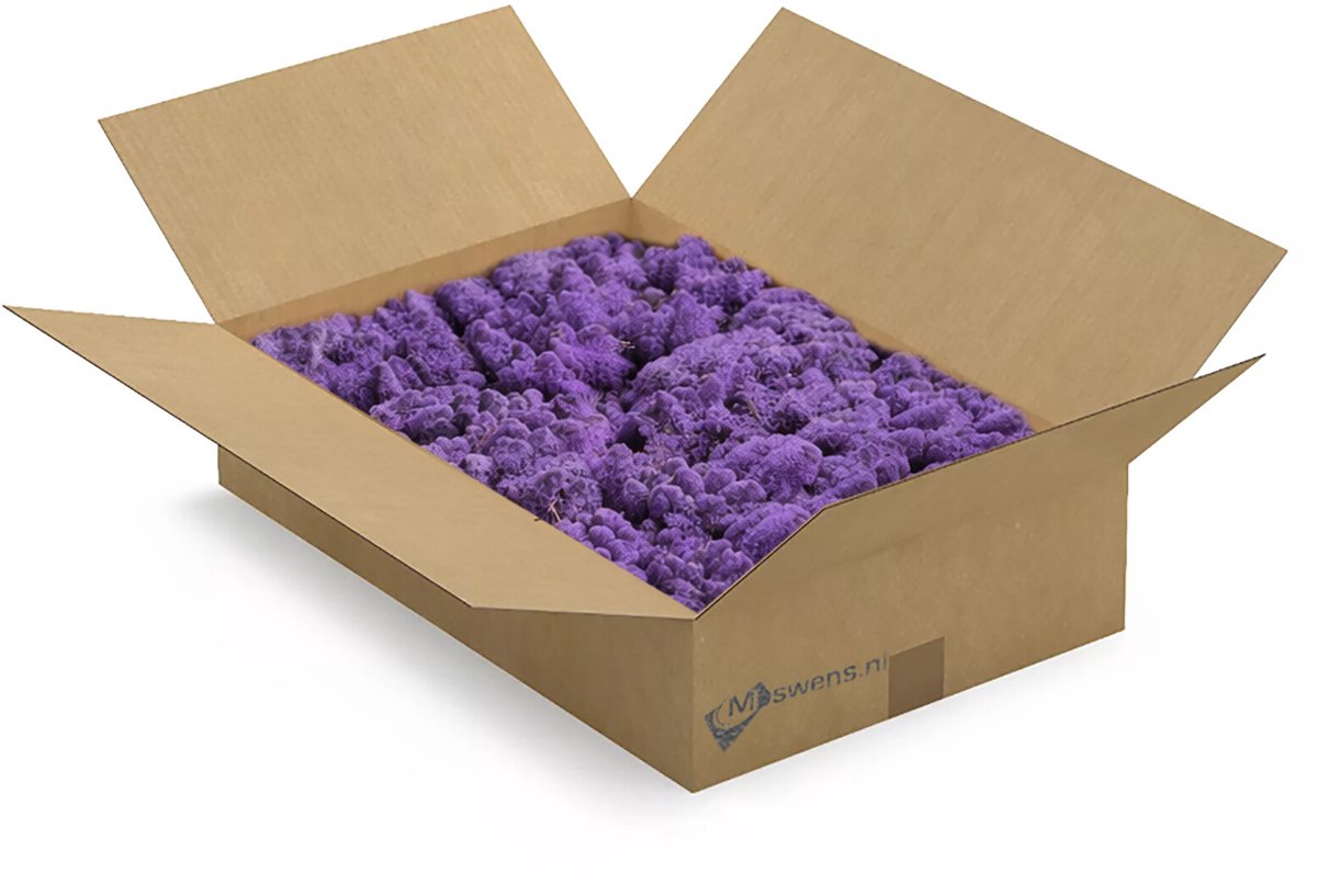 Moswens Rendiermos - 1,5 KG - Doos L - 0,20 m² - Purpura