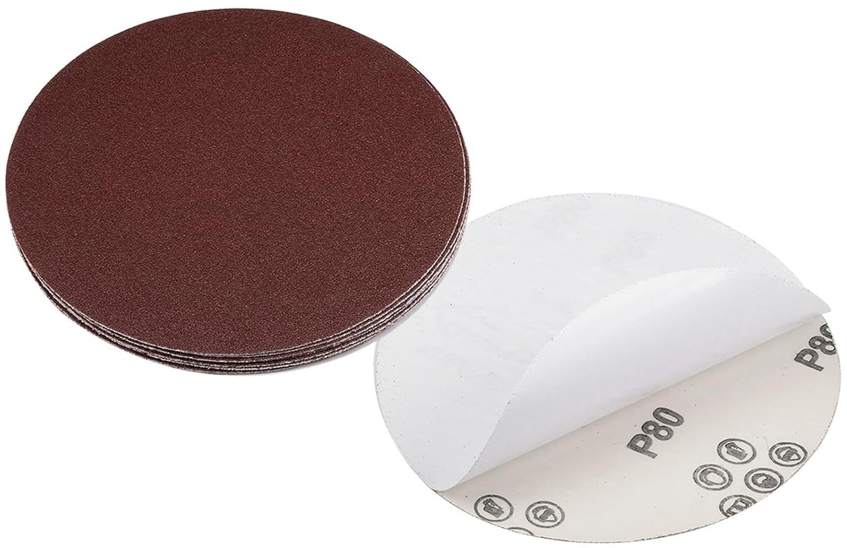 Sanding Discs Psa Diameter 15 cm Grit 80 Self-Adhesive Sandpaper - ShopVlot
