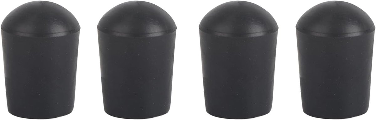 Rubberen Cello Beschermer - Antislipdop Set - Instrument Beschermen - Verbeterde Wrijving - Set van 4 - Zwart