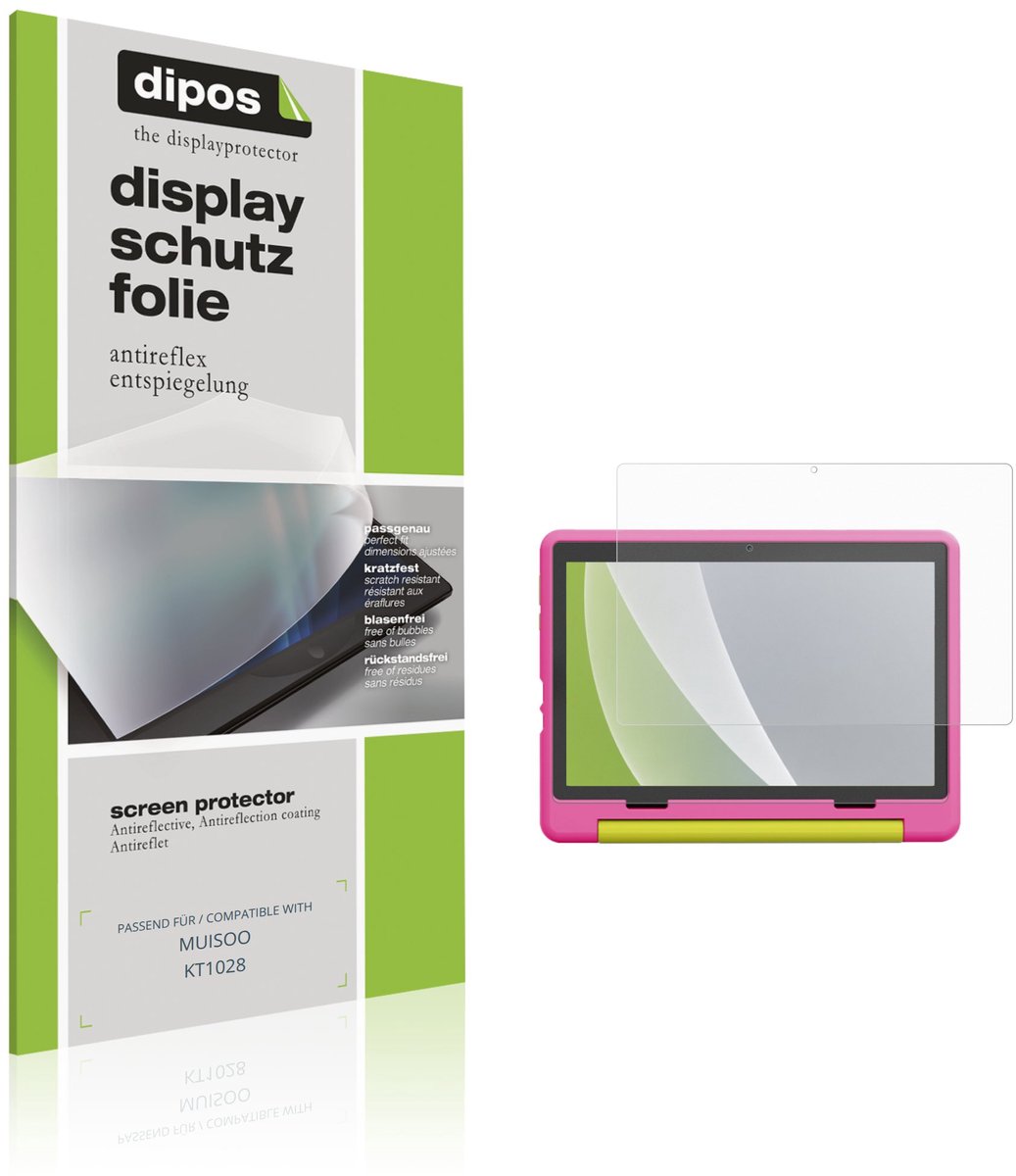 dipos – 2x Matte Beschermfolie geschikt voor MUISOO KT1028 | Krasbestendige & antireflecterende Screenprotector Ultra-Thin