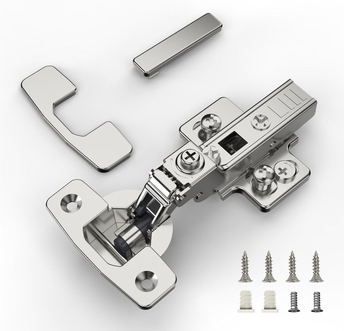 Set van 10 Soft Close Kastscharnieren met 4D Verstelling voor Keukenkasten en Meubels