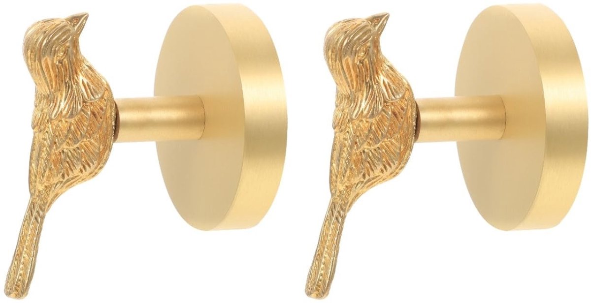Omgoods - 2 Stuks Vogelvormige Wandkapstokken voor Kleding en Accessoires