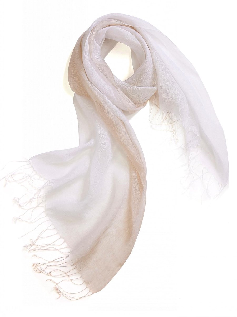 Omgoods - Unisex Fringe Zomer Sjaal van Linnen