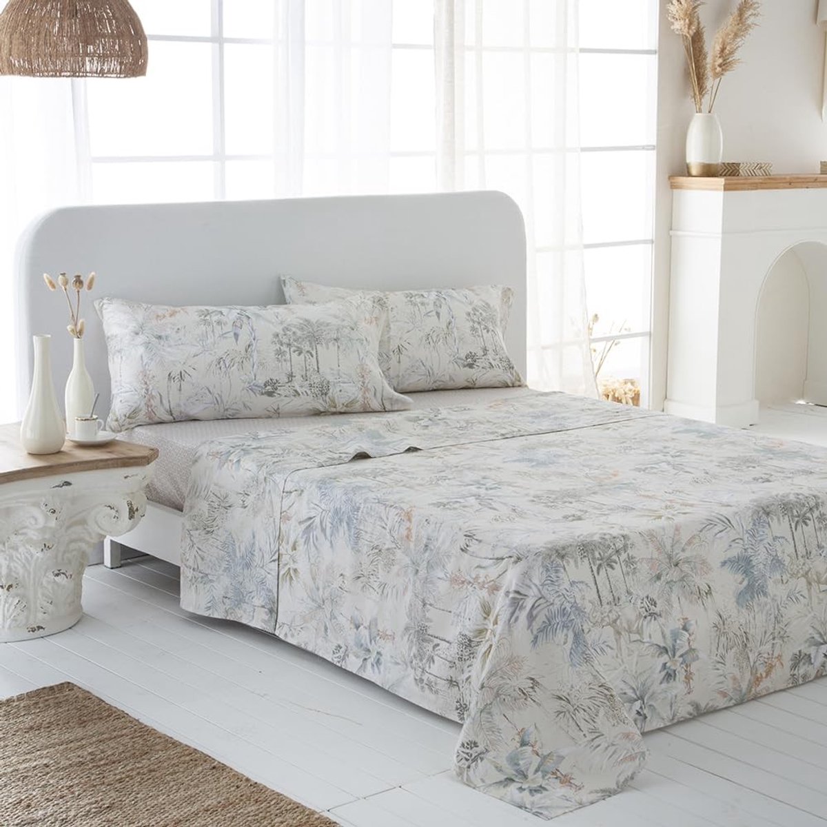Omgoods - 3-delige Bedlinnen Set 150 x 190/200 cm van 100% Katoen Satijn
