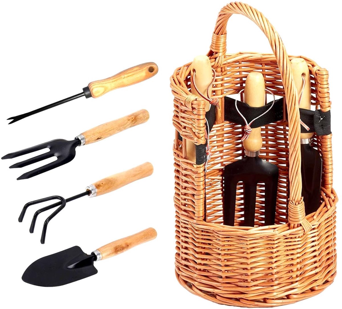 Omgoods - Compleet Tuingereedschapset met Hark en Schep voor Tuinonderhoud