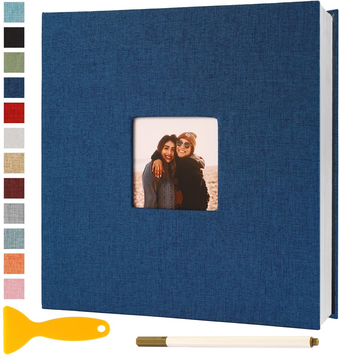 Omgoods - Zelfklevend Fotoalbum 33x32 met 60 Pagina's voor Herinneringen