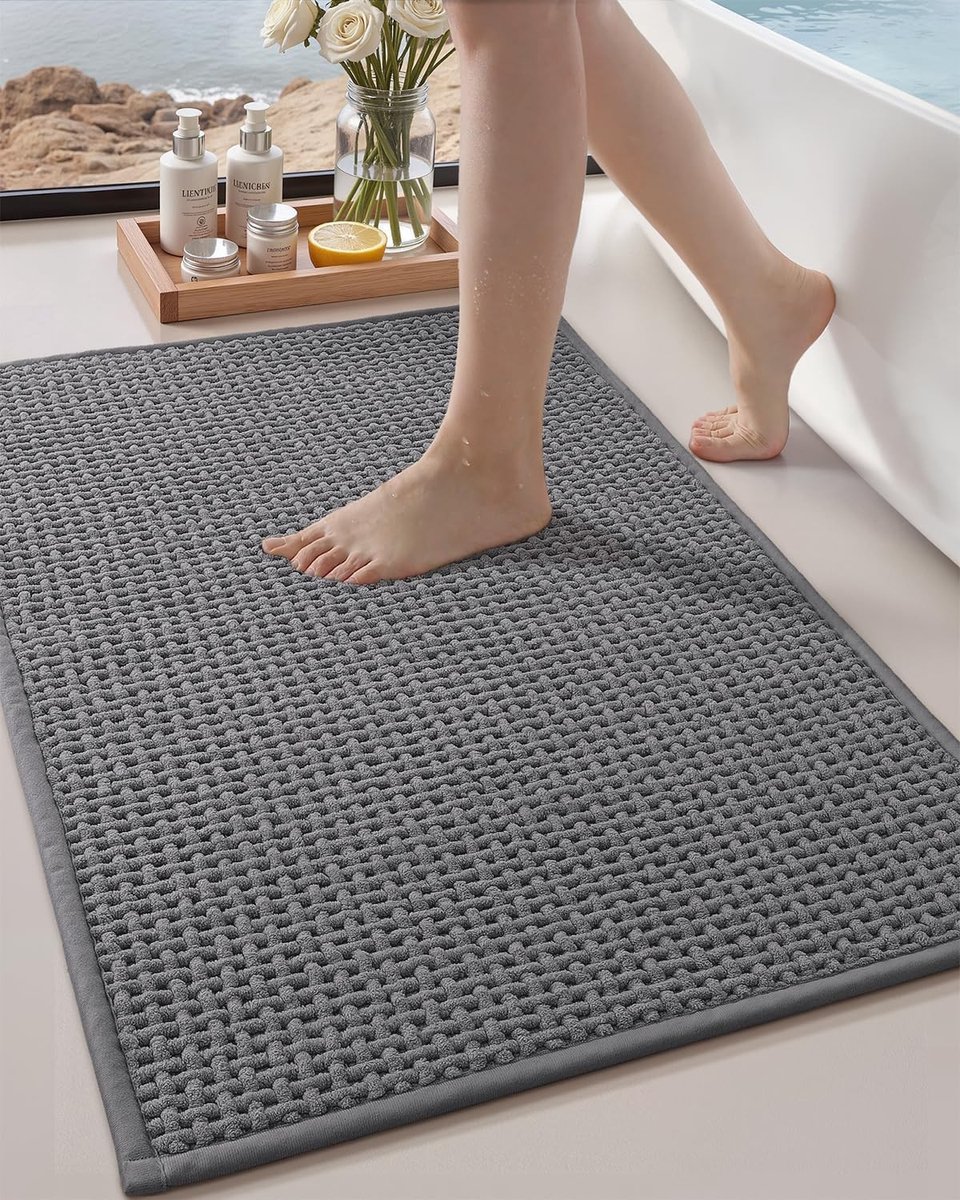 Omgoods - Waffle Badmat met Antislip en Machinewasbaar