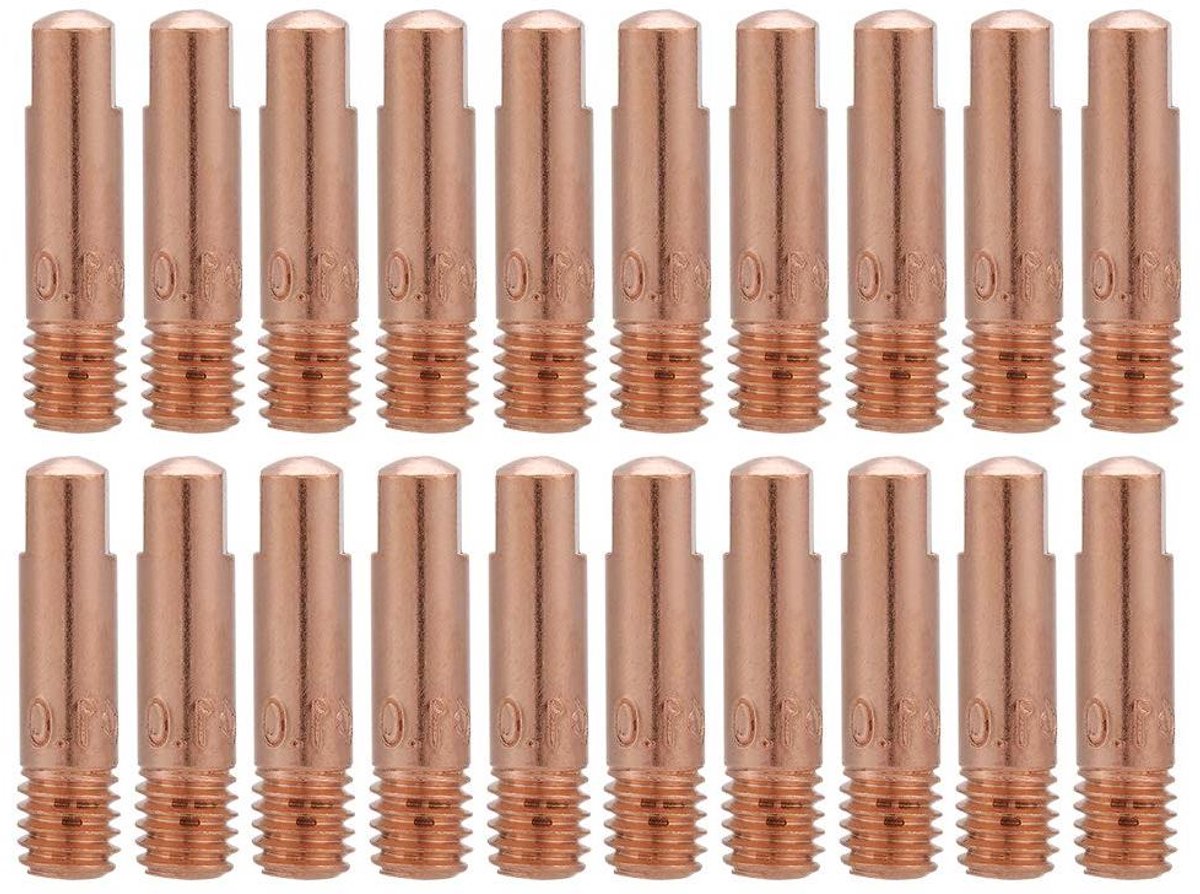 Contactpunten MIG/MAG - Lasmondstukken Stroomdoppen - Lassen - Hoge Temperatuur Bestendig - 0.8 mm - Koper