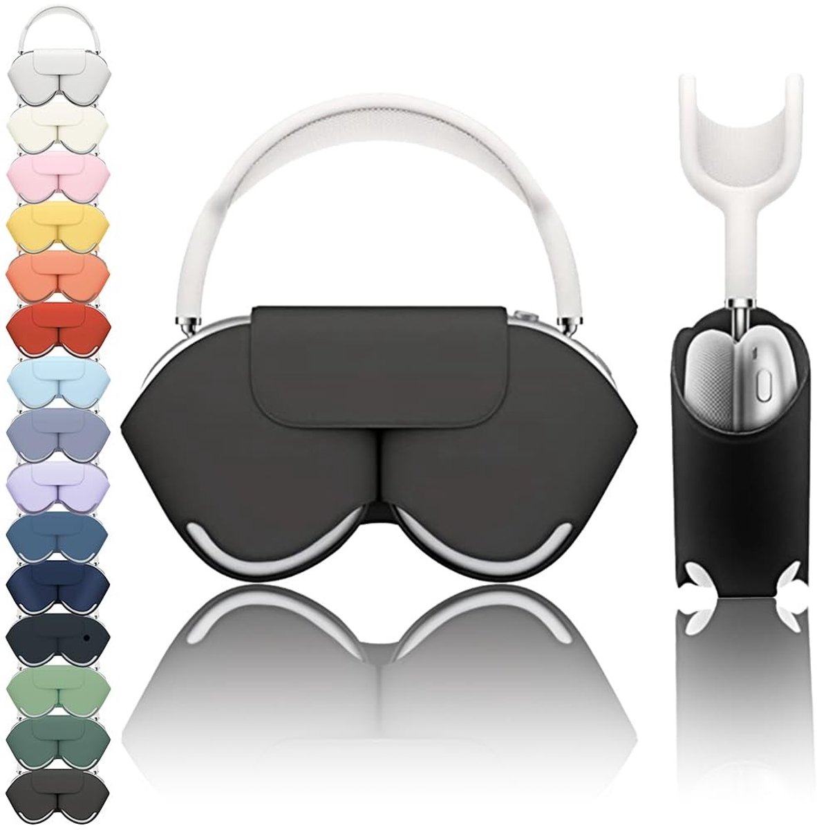 Omgoods - Slimme Beschermhoes voor AirPods Max, Zwart