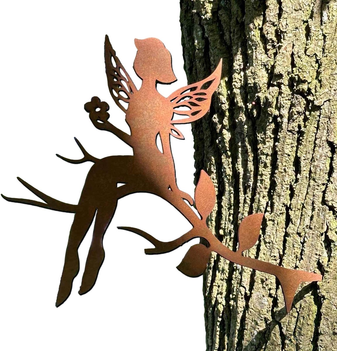Omgoods - Corten Staal Tuinplug met Fairy Design