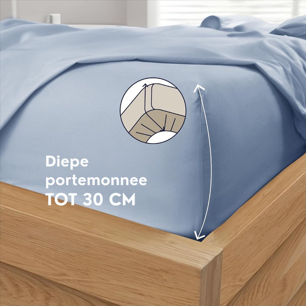 Zavio® Matrasovertrek 90x200 - Hoeslaken - Matrashoes - Super Zacht