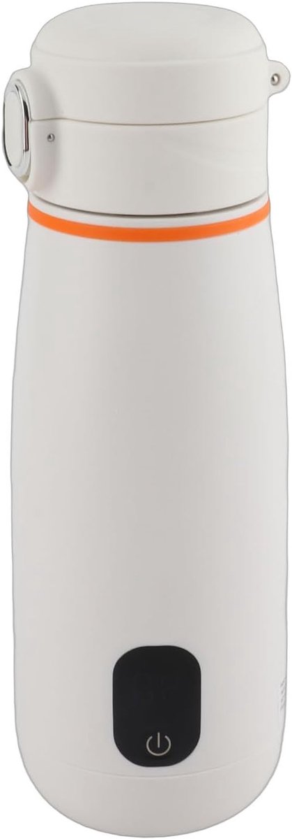 Reiswaterkoker - Draagbare waterkoker - Warm water onderweg - Draadloos verwarmen - 350 ml - Zilver