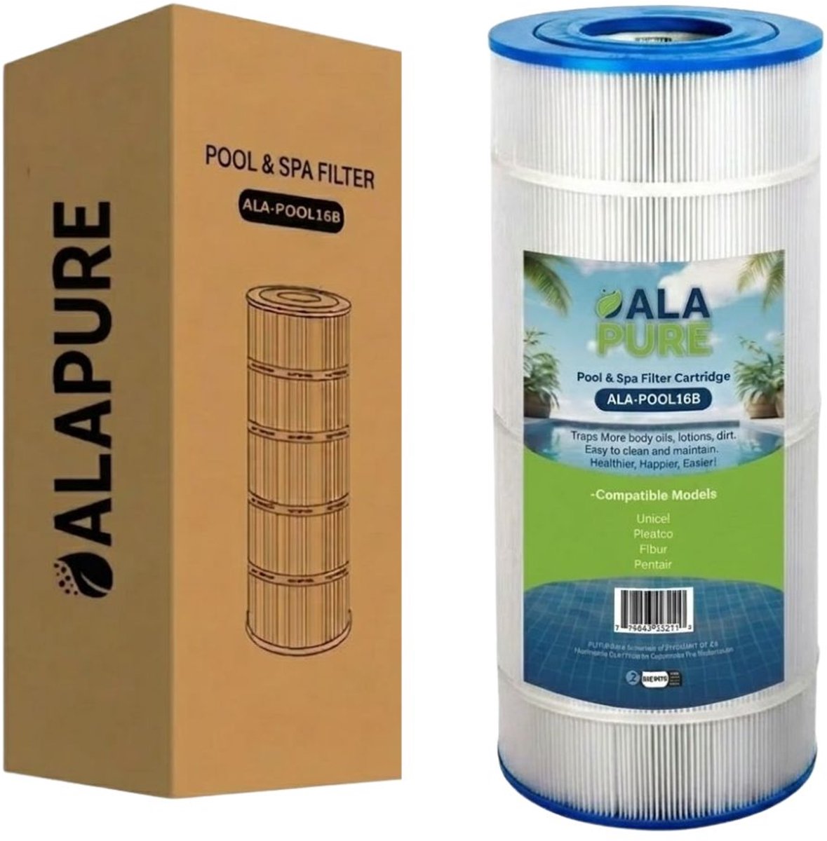 Waterfilter voor Darlly PC112 / C-8412 / PA120 Zwembad Waterfilter