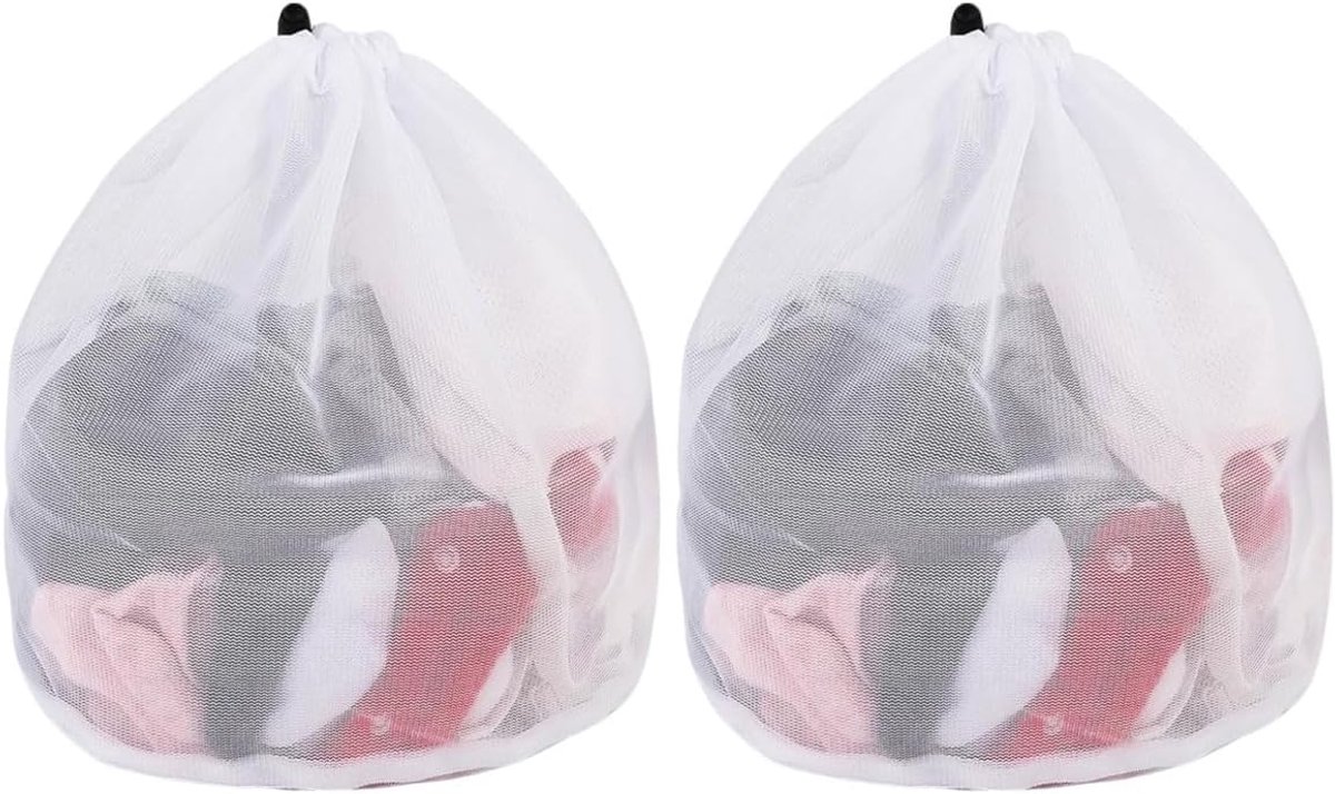 Wasnetten 40 x 50 cm - Fijnmazige waszak - Herbruikbaar - Ideaal voor babykleding en ondergoed - ShopVlot