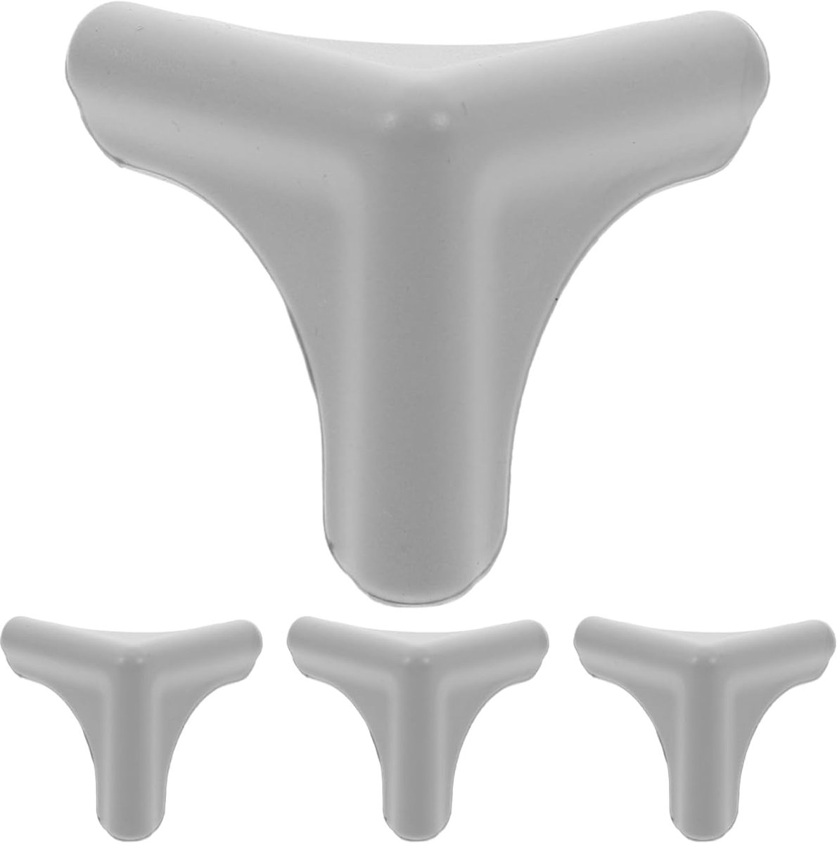 SnelShoppen - 4 Hoekbeschermers voor Afzuigkappen en Tafelranden, Silicone Veiligheidsbescherming voor Meubels en Keuken, 4 Stuks, Transparant