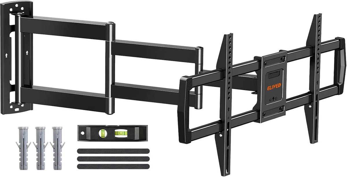 TV wandbeugel 762mm - lange arm - draait en kantelt - ideaal voor hoekopstellingen - ShopVlot