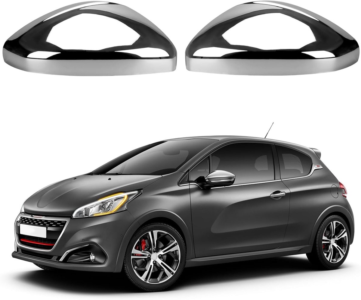 Car Mirror Covers, 1 Pair of Mirror Cover, Side Mirror Cover, Covers for 2012-2019, Peugeot 208 2008 - ShopVlot