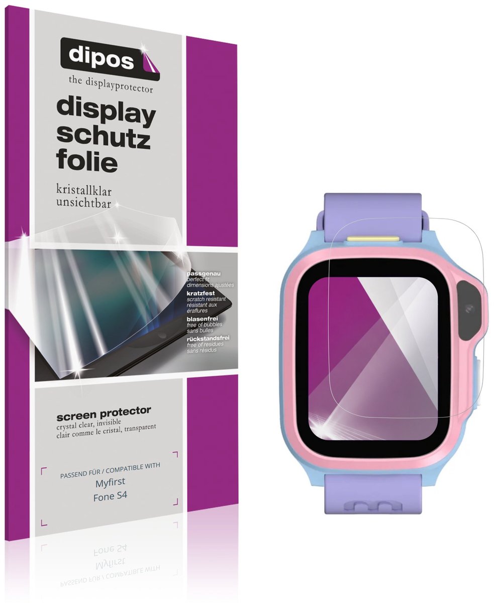 dipos – 6x Beschermfolie geschikt voor Myfirst Fone S4 | Krasbestendige & heldere Screenprotector Ultra-Thin