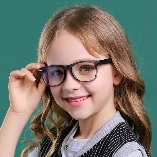 kinder nerd bril met heldere glazen nep-nerdbrillen voor meisjes en jongens brillen voor de leeftijden 4-12 (baby roze) van Kinder — afbeelding 5