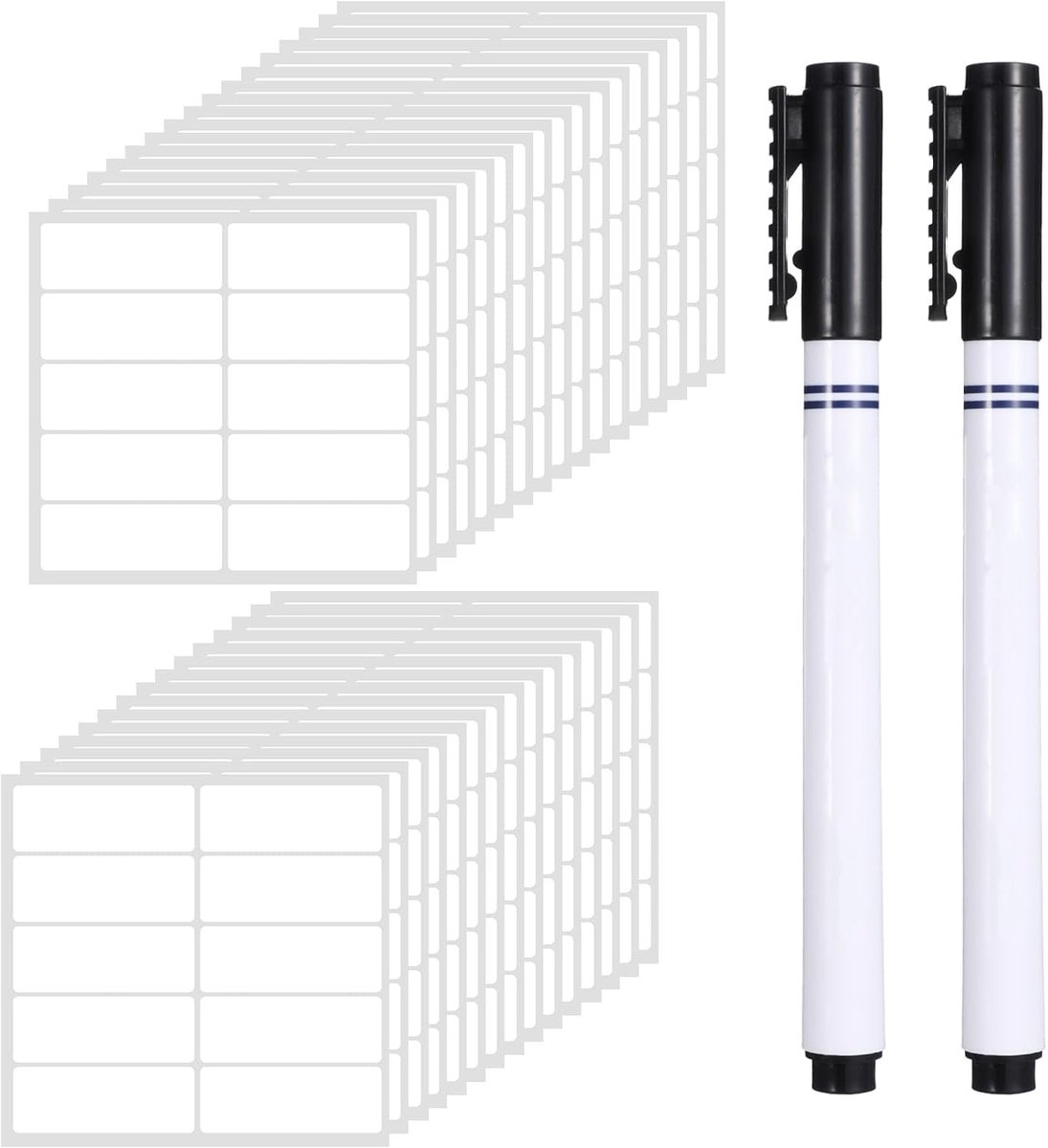 Kledingetiketten set van 300 stuks, strijkvrije naamstickers, zelfklevende etiketten voor schooluniformen en persoonlijke kleding