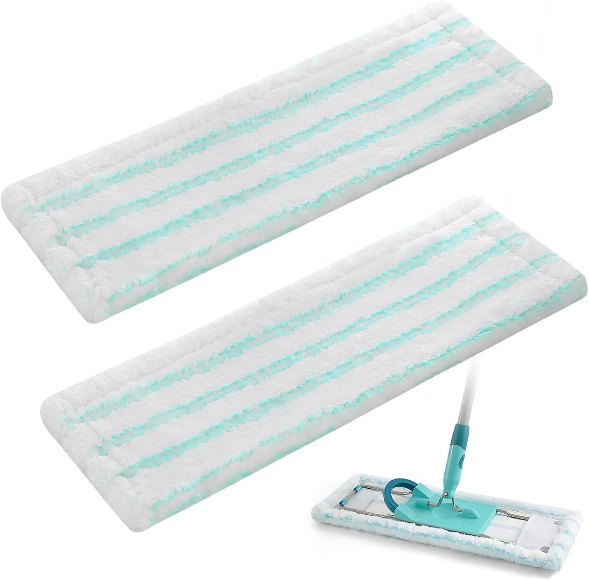 Vervangende mop voor Leifheit, vloerwisser van microvezel, compatibel met Leifheit Profi XL Micro Duo/Profi XL Cotton Plus, machinewasbaar op 60 °C