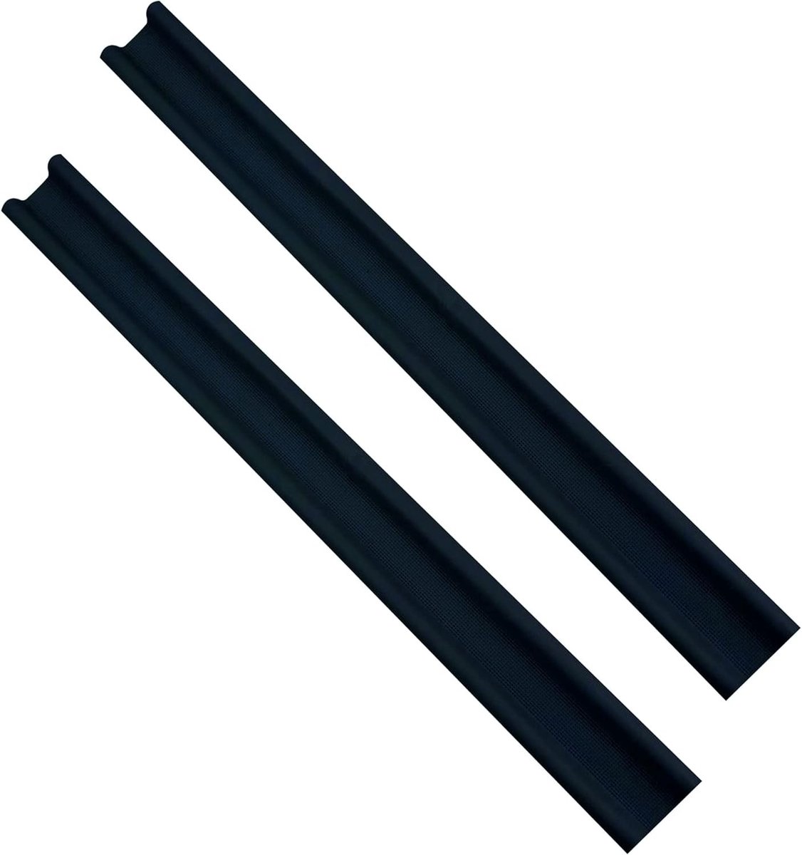 SnelShoppen - Onderdeur tochtstrip 90cm - Duurzaam en waterdicht - Dubbelzijdige deurontstopper - Energiezuinige isolatie 2-pack - Zwart