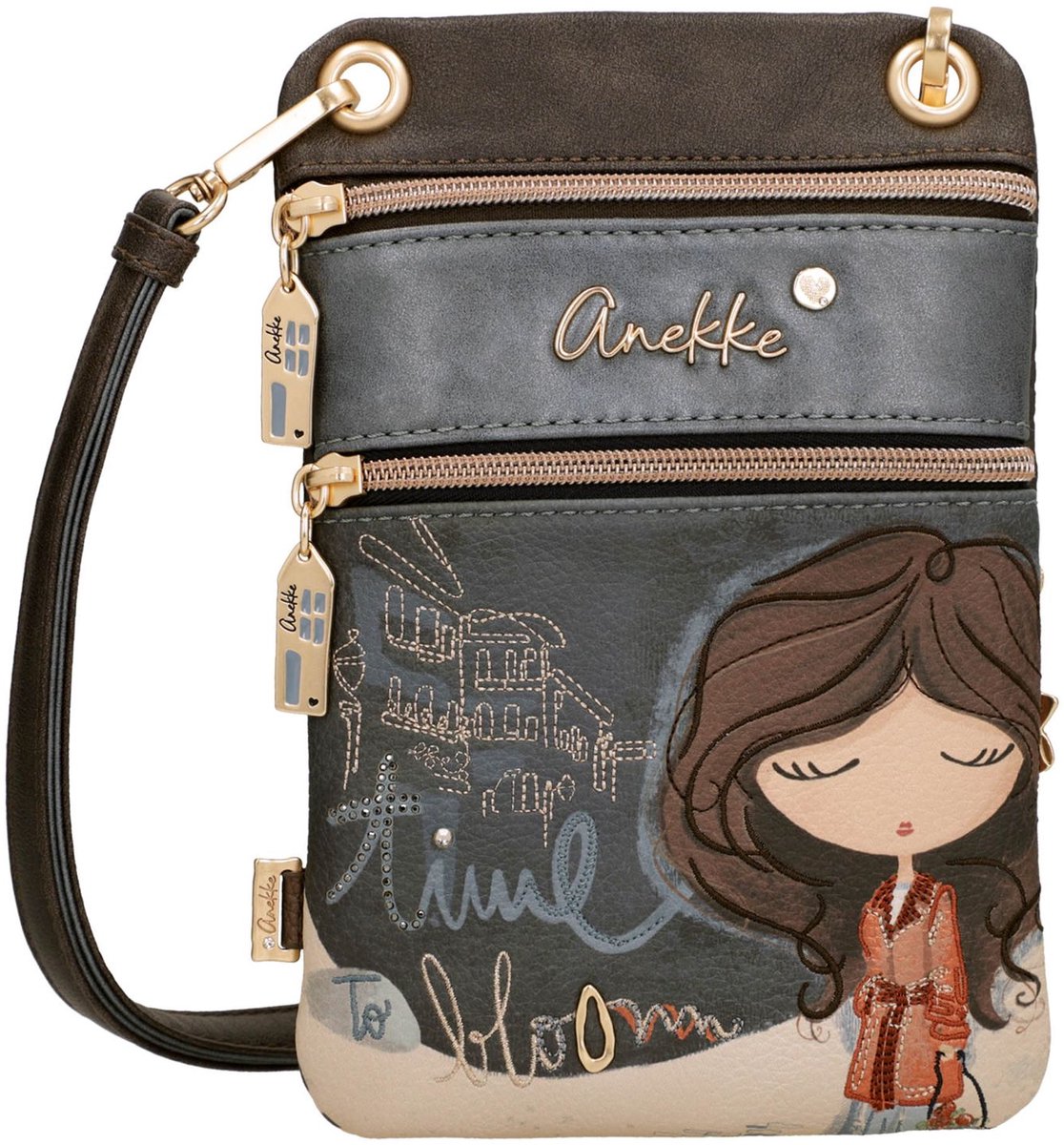 Anekke schoudertas Tulip Mini Crossbody Bag Multicolor veelkleurig