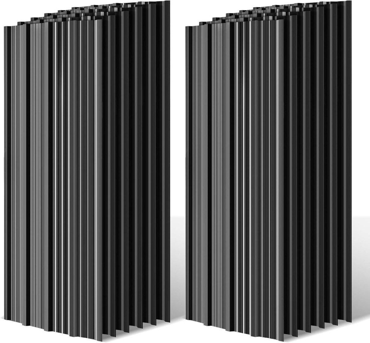Profielplaten - Dakplaten trapezium - Overkapping Bouwen - Verzinkt Corrosiebestendig Staal - 48 stuks ca. 28 m² - Antraciet