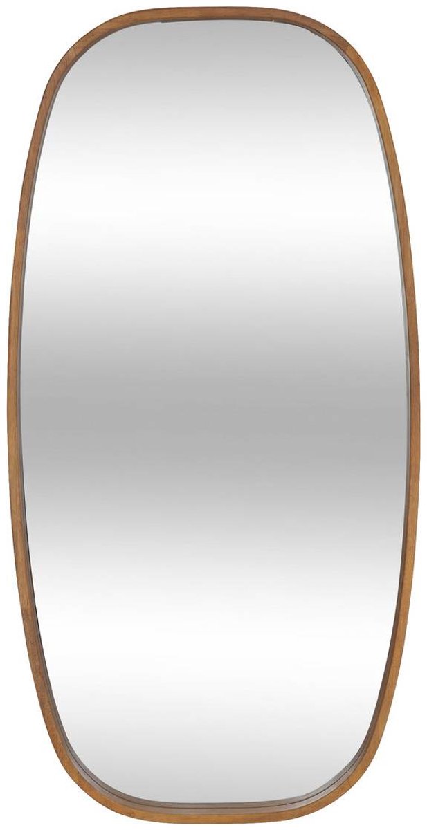 Atmosphera Créateur d'intérieur® Ovale spiegel 113x57 cm met rubberhout frame JASNA Marron