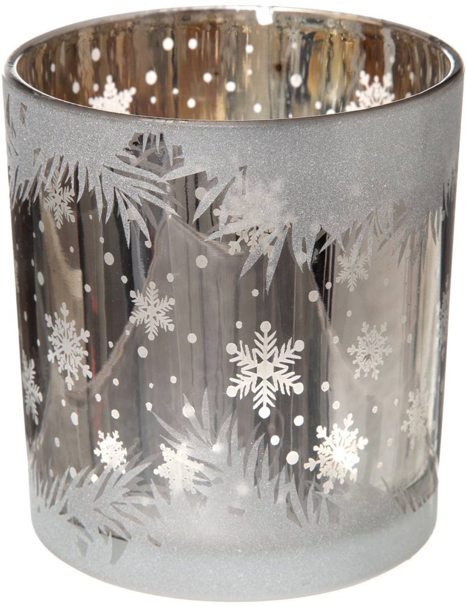 Atmosphera Créateur d'intérieur® Photophore Verre Cylindre 2 Imprimé D 7 cm Multicolore