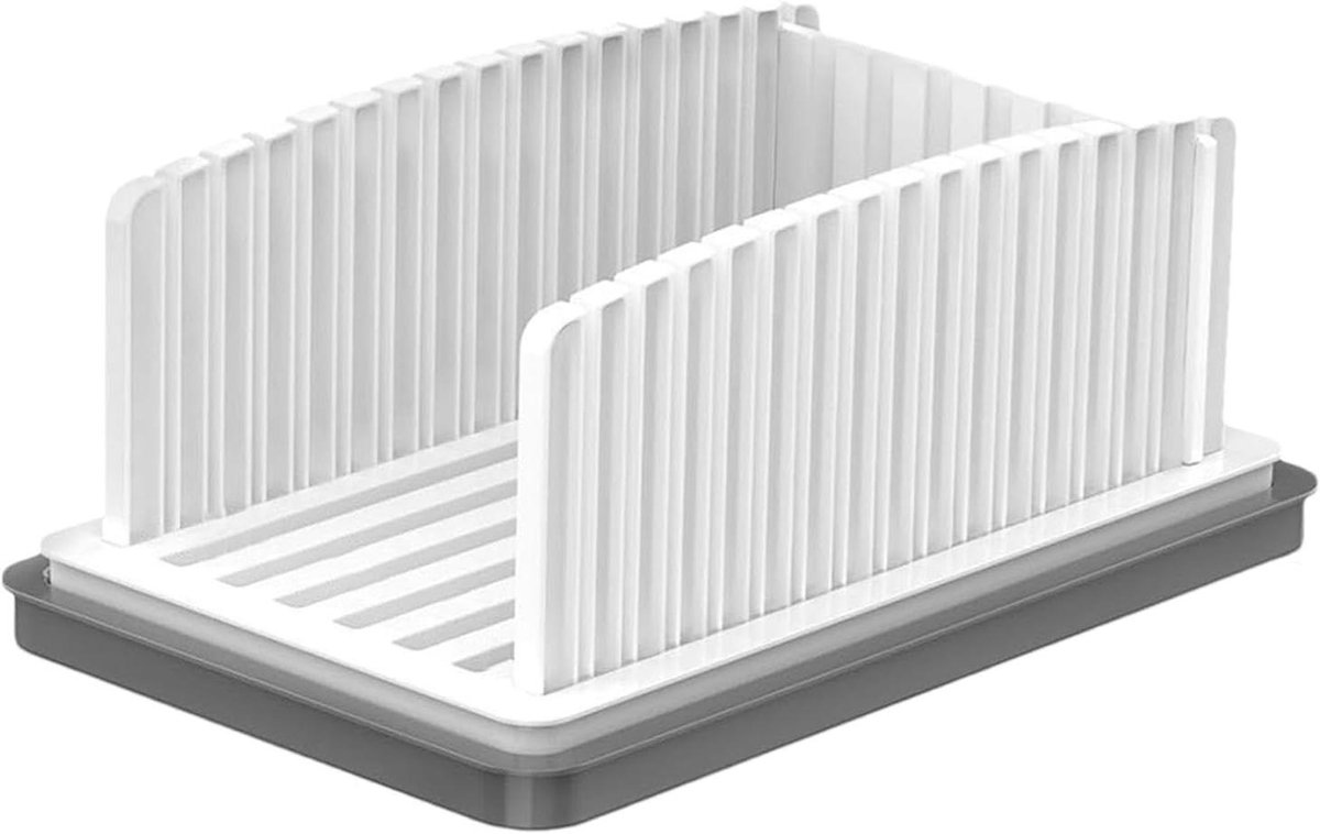 Broodsnijder - Broodplank Snijder - Gelijkmatig Brood Snijden - Verstelbare Dikte - 335 x 215 x 145 cm - Wit
