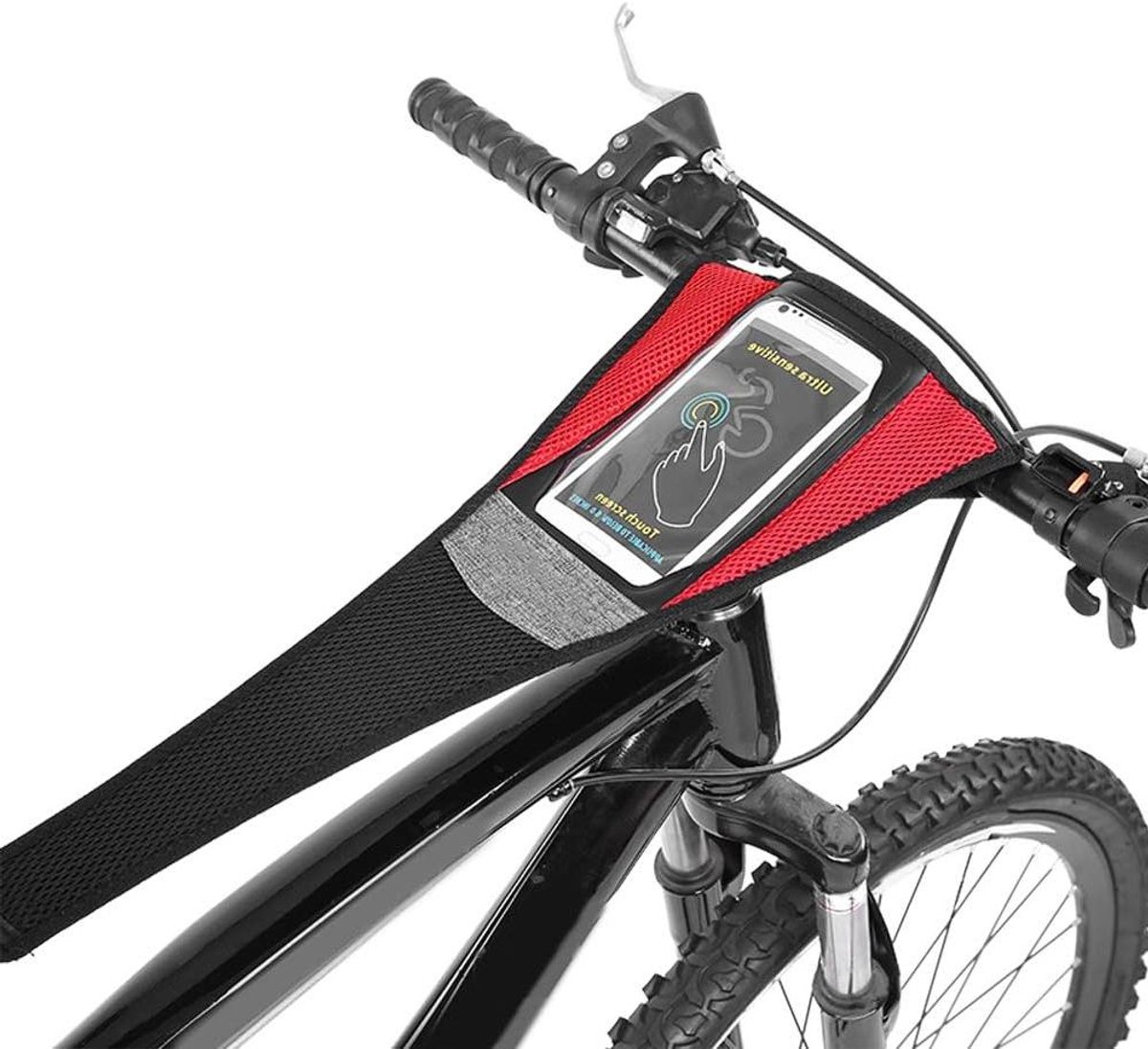 Fiets Zweetband Telefoonhouder - Zweetbeschermer Fiets - Binnen Fietsen - Waterdicht Ontwerp - Past op 5.5 Inch - Zwart