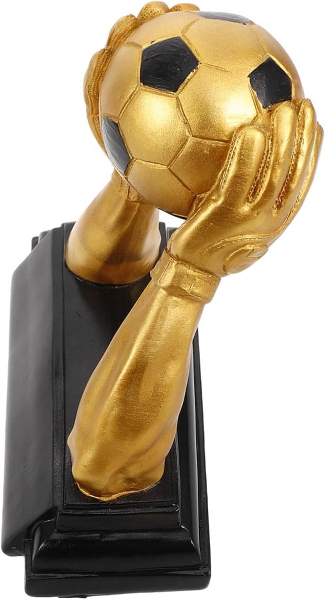 Voetbal Trofee - Gouden Man Trofee - Wedstrijd Prijzen - Doelman Ontwerp - 14 x 13.5 x 6.3 cm - Goud