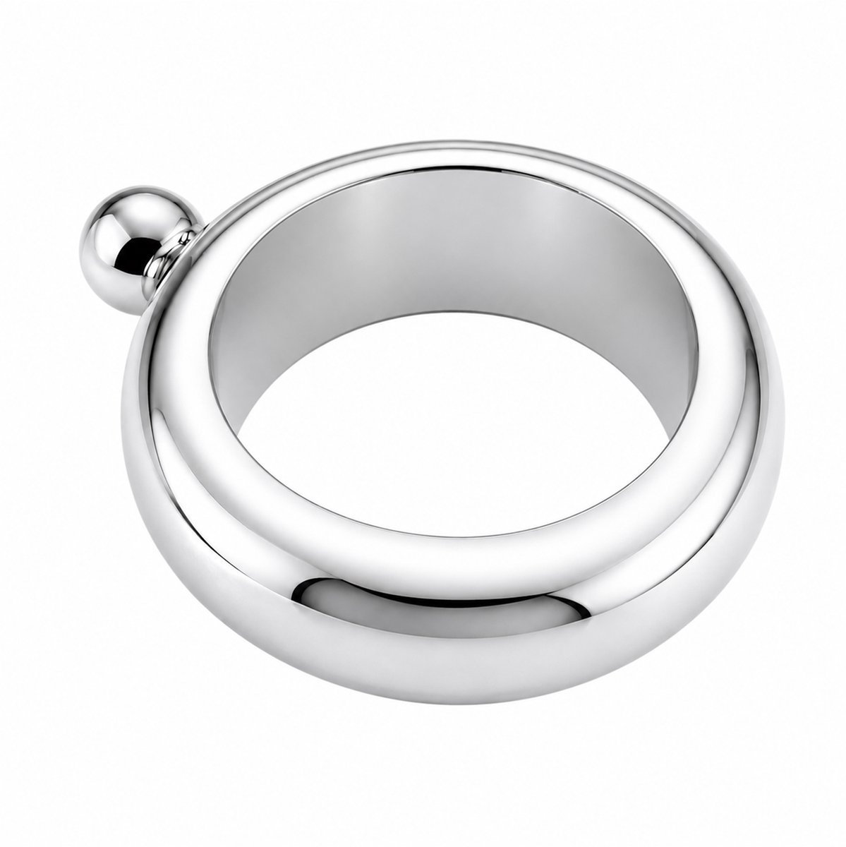 KIMU® Festival Drank Armband Zilver 100 ml - Geheime Smokkel Fles RVS Gadget - Flesje Zakfles Veldfles Drinkfles Zakflacon Drankfles Drinkflesje Festival