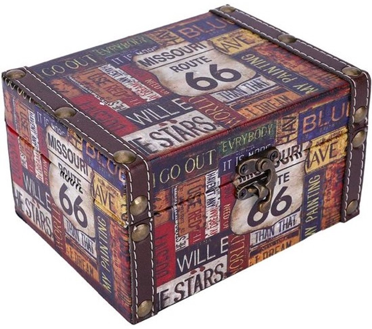 Houten Opbergdoos Vintage Sieradendoos Organizer voor Desktop Decoratie