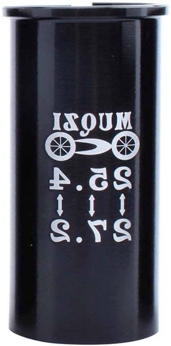 Zadelpen Adapter - Zitbuis Verloopstuk - Fietsen Aanpassen - Aluminiumlegering - 25.4-27.2 - Zwart