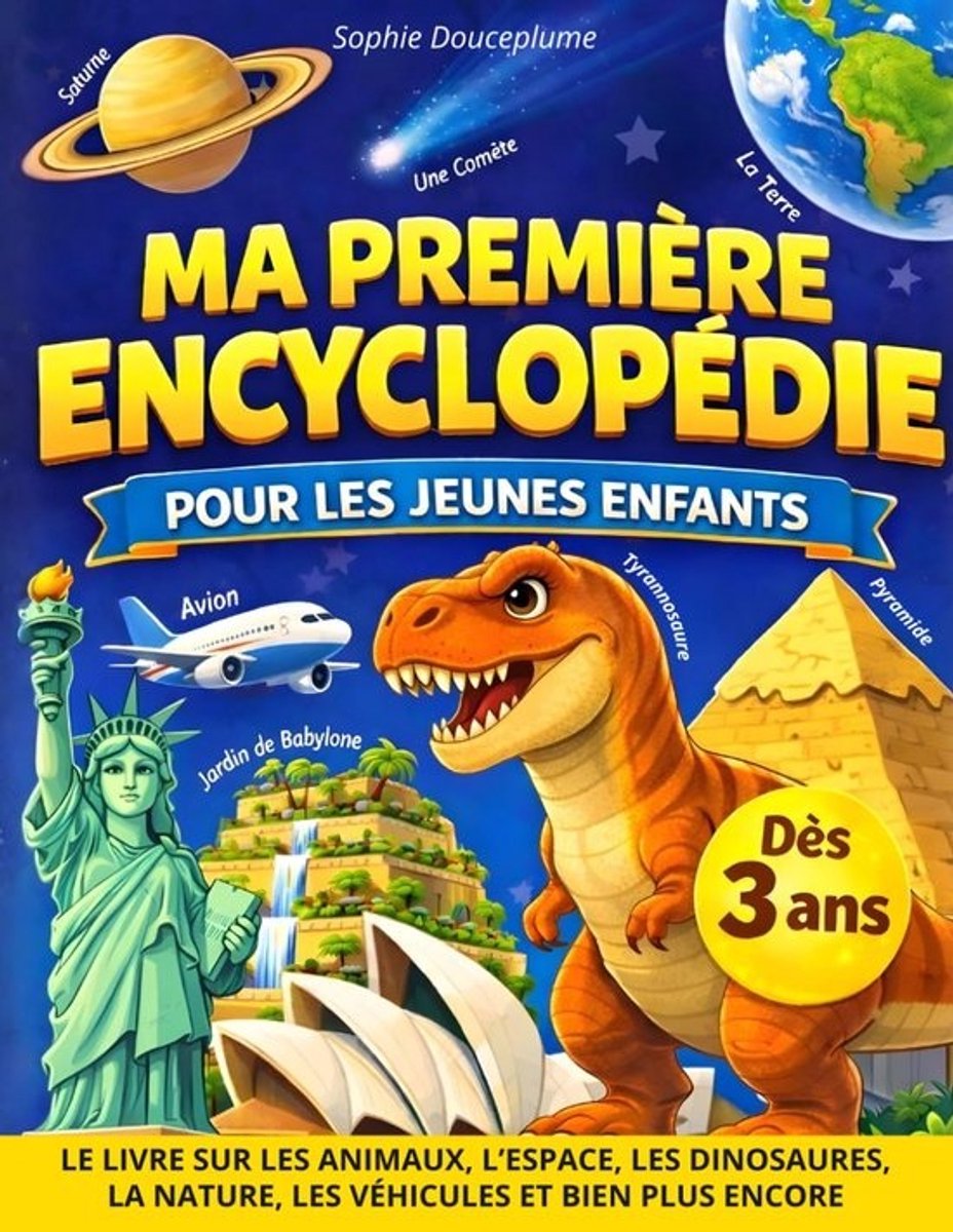 Kinder Encyclopedie - Eerste Boek - Ontdekken Wereld - Grote Illustraties - 21.59 x 27.94 cm