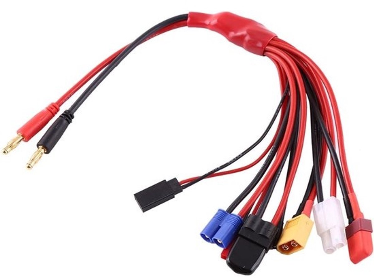 Universele 8-in-1 Batterij Laadkabel Adapter voor Lipo Opladers